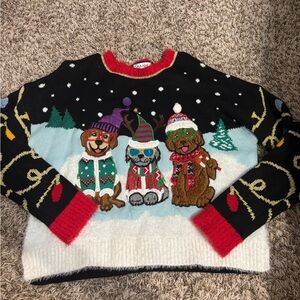 Festive Dog Winter Sweater